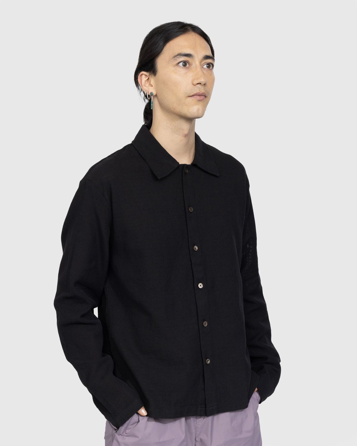 Our Legacy – Isola Shirt Black Sparse Panama Cotton